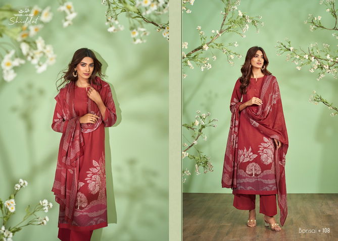 Bonsai By Esta Shiddat Printed Pashmina Dress Material Catalog